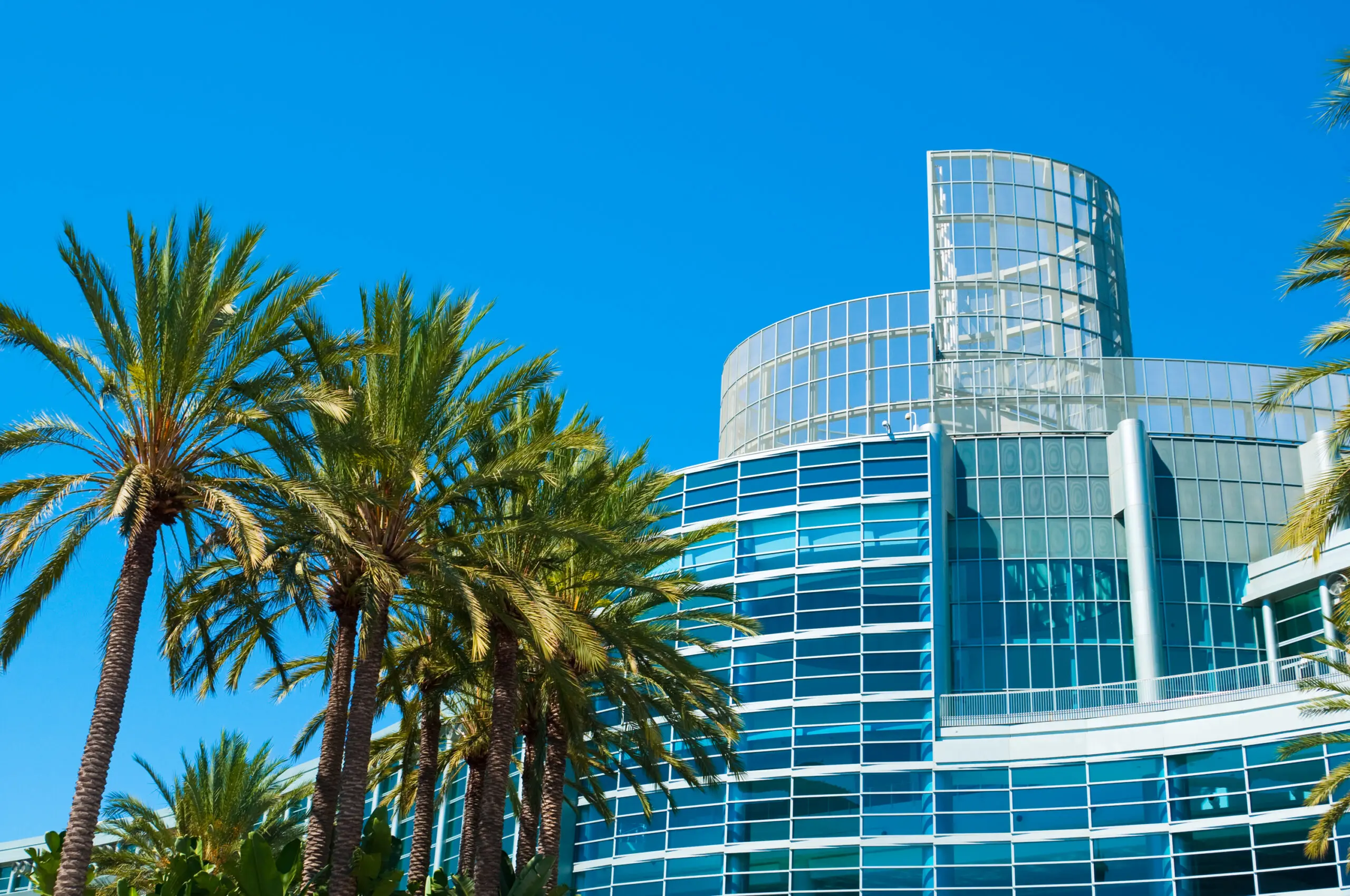 scenic landscape of anaheim convention center