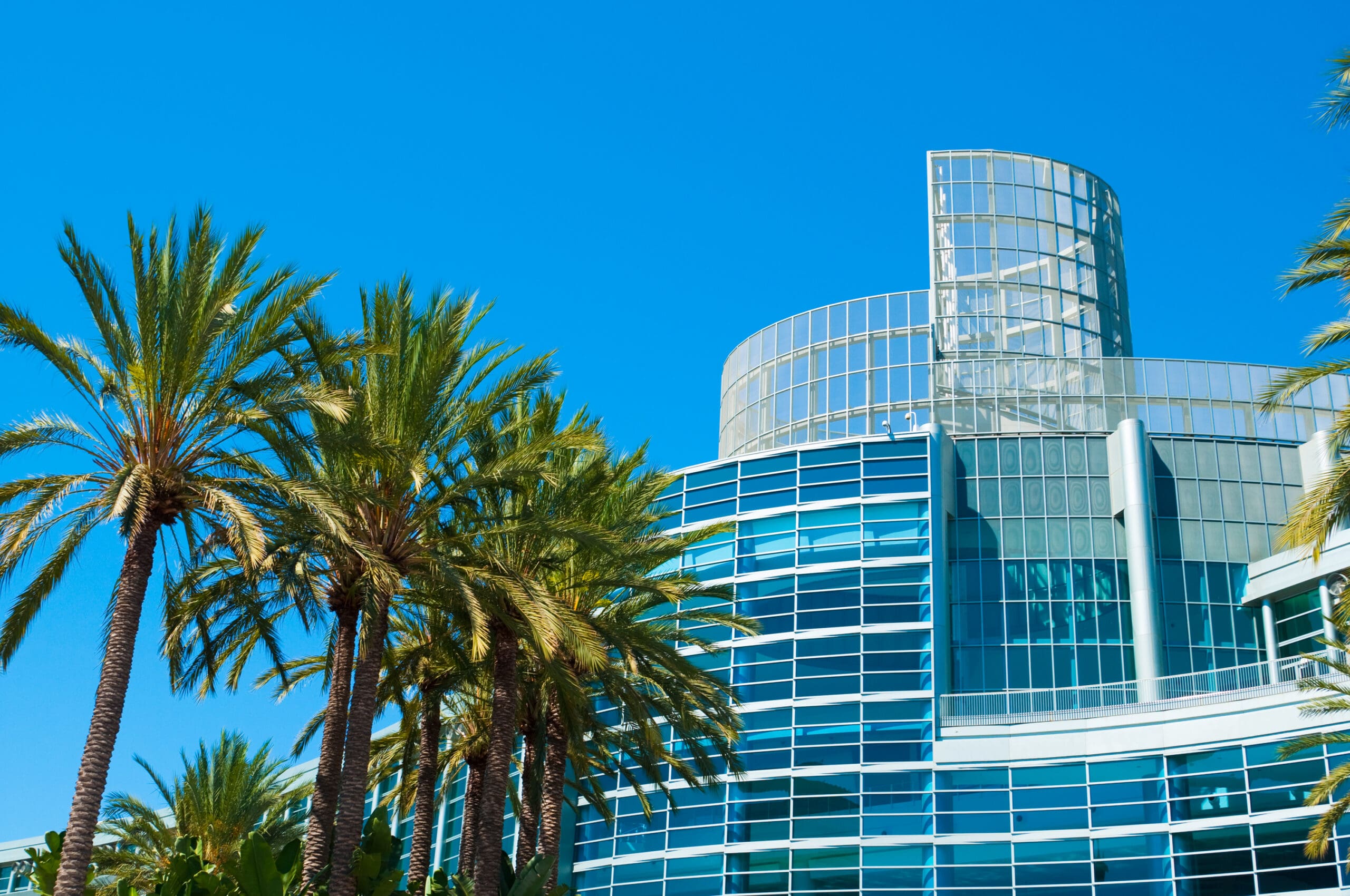 scenic landscape of anaheim convention center